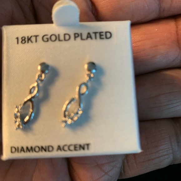 Genuine Diamond Earrings - Picture 3 of 4